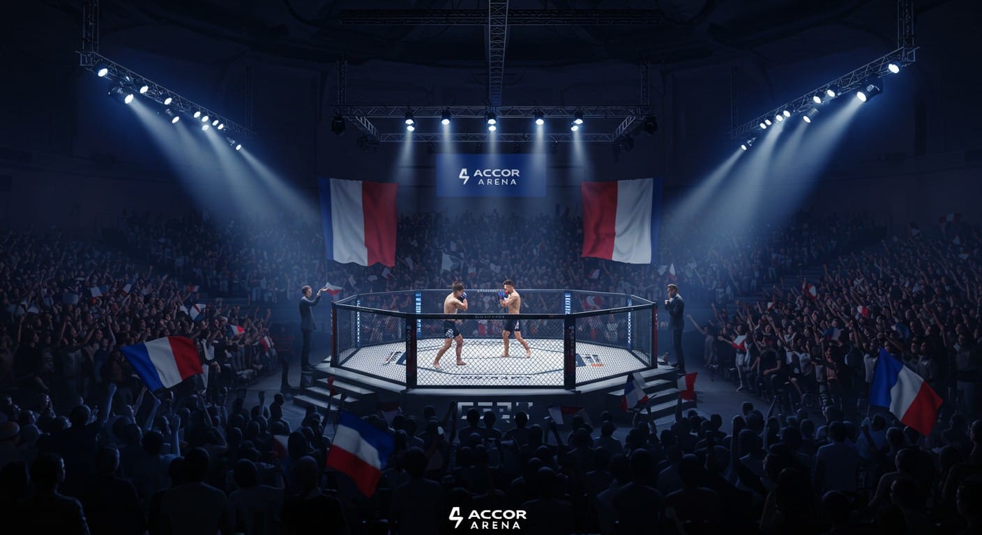 Découvrez tout sur l'UFC Paris 2025 : programme, combats, Français en lice et diffusion TV. Une soirée explosive à l’Accor Arena !