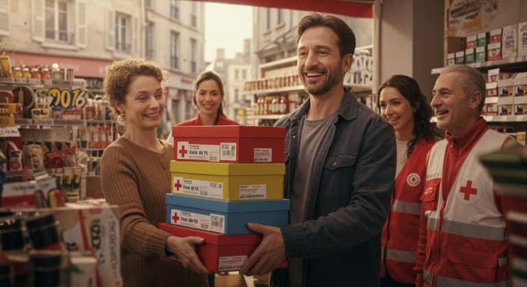 Un Commerçant Offre 600 Paires de Chaussures à la Croix-Rouge