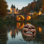 Un Crâne dans la Rivière : Halloween Avant l’Heure en Dordogne