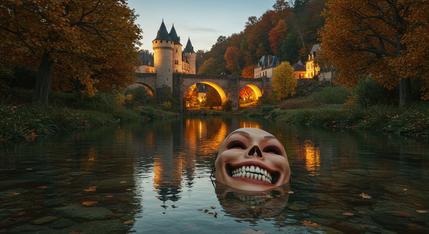 Un crâne aperçu dans une rivière en Dordogne alerte la police, mais il s’agit d’un masque d’Halloween ! Découvrez cette histoire insolite et ses leçons.
