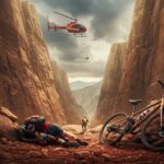 Un Cycliste Survives une Chute Dramatique dans un Canyon