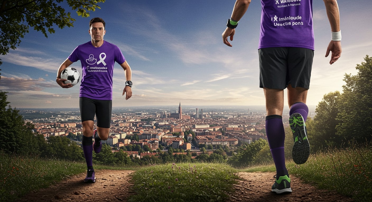 Un supporter toulousain court selon les scores du TFC pour se préparer à un trail et soutenir une association. Découvrez son défi captivant !