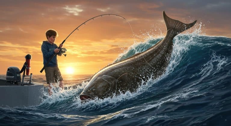 Un Garçon de 13 Ans Pêche un Flétan Géant : Record en Vue