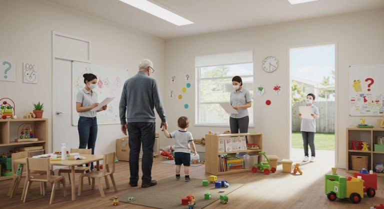 Un Grand-Père Ramène le Mauvais Enfant de la Garderie
