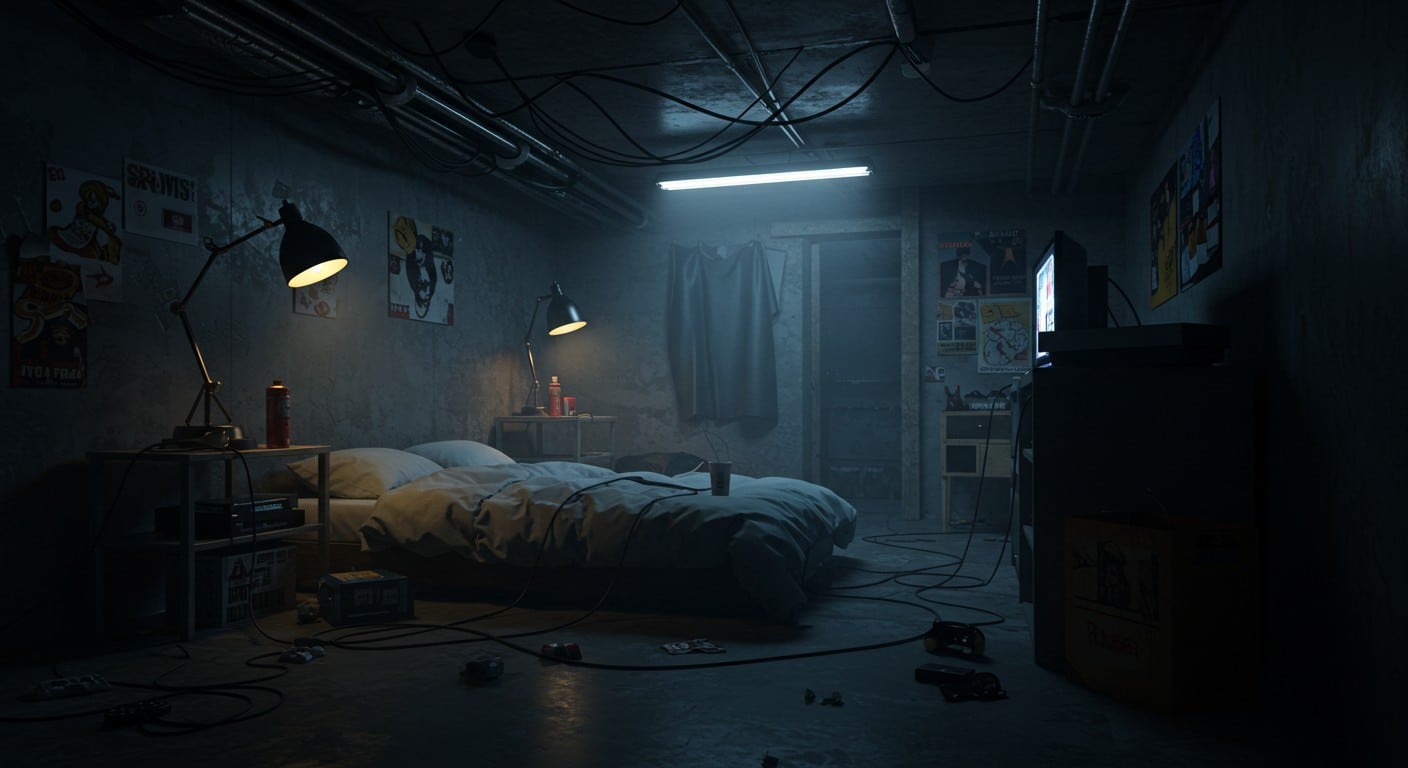 Un homme arrêté après avoir vécu dans un vide sanitaire aménagé avec TV et Playstation. Découvrez cette histoire insolite et ses implications !