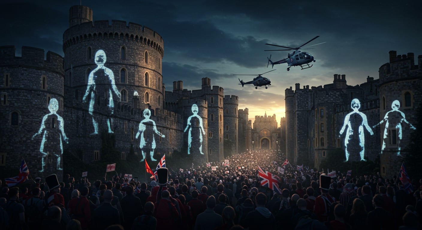 Images choc projetées sur le château de Windsor lors de la visite de Trump. Découvrez les dessous de cette polémique et ses enjeux diplomatiques.