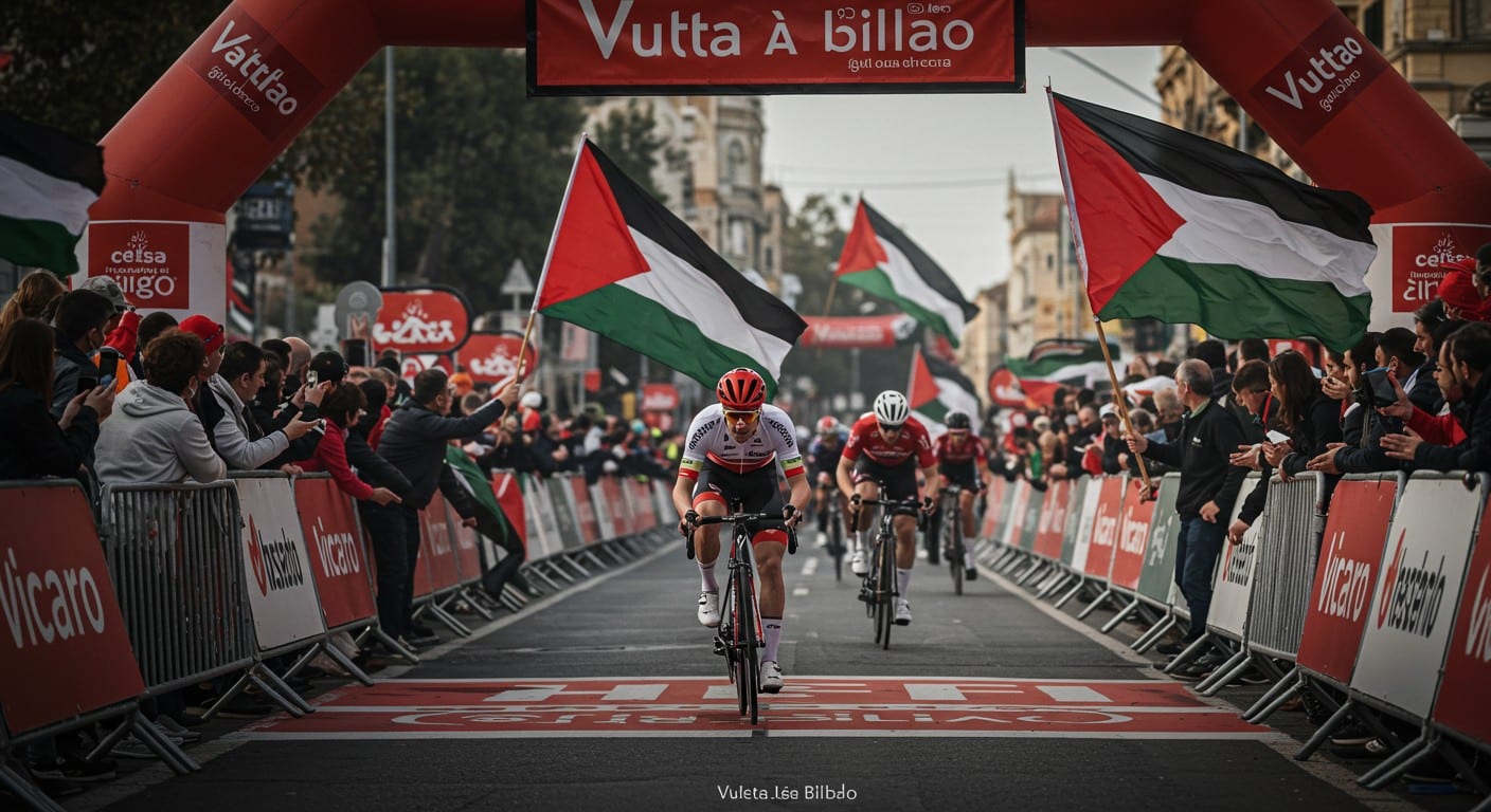 La Vuelta 2025 perturbée par des manifestations propalestiniennes à Bilbao. Étape annulée, tensions : que s’est-il passé ? Découvrez l’analyse complète.