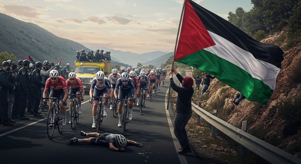 Vuelta 2025 : Manifestations et Chutes Perturbent la Course