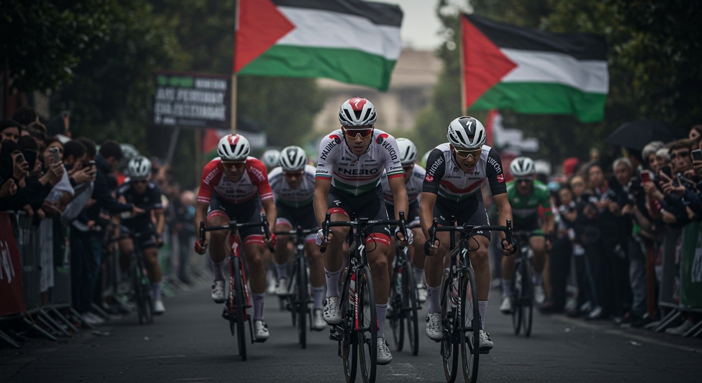 La Vuelta 2025 est secouée par des manifestations propalestiniennes visant Israel Premier Tech. Découvrez les tensions, le soutien de Netanyahu et la polémique.