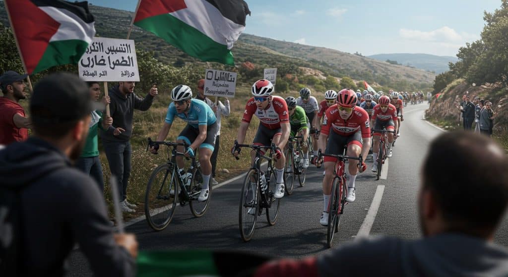 Vuelta : Manifestations Propalestiniennes, Danger pour les Coureurs