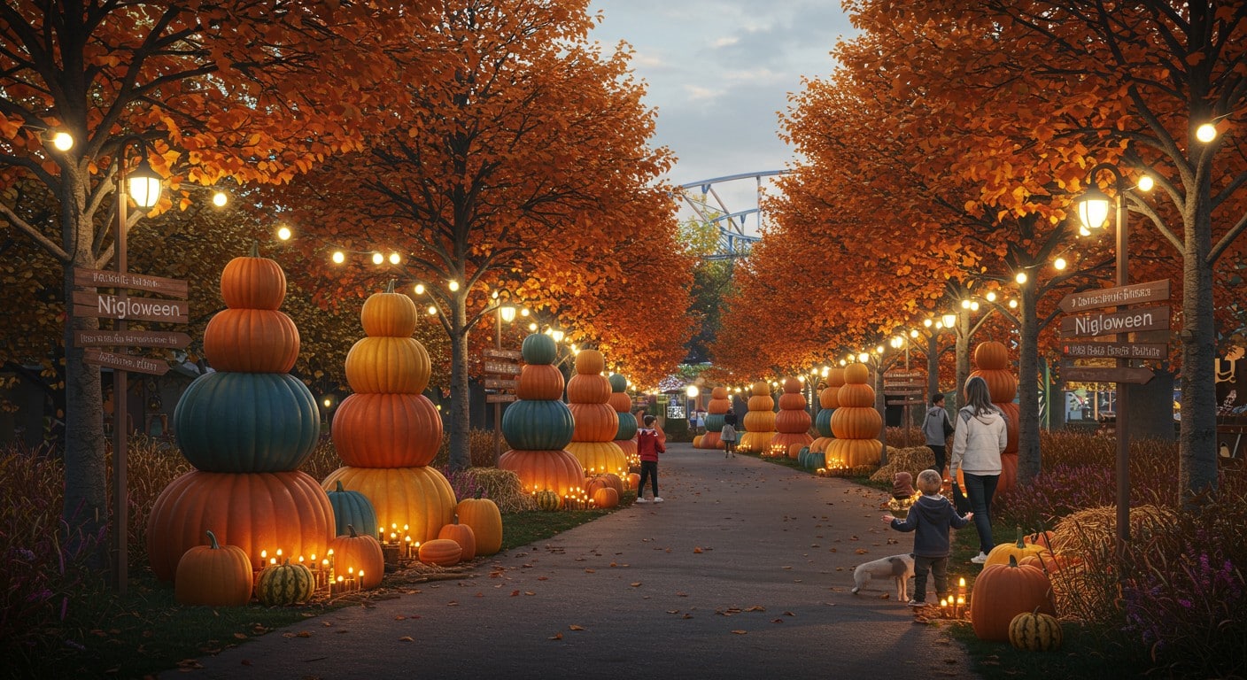 À Nigloland, 60 tonnes de citrouilles locales illuminent Halloween. Découvrez comment ce parc mise sur les circuits courts pour un décor écoresponsable.