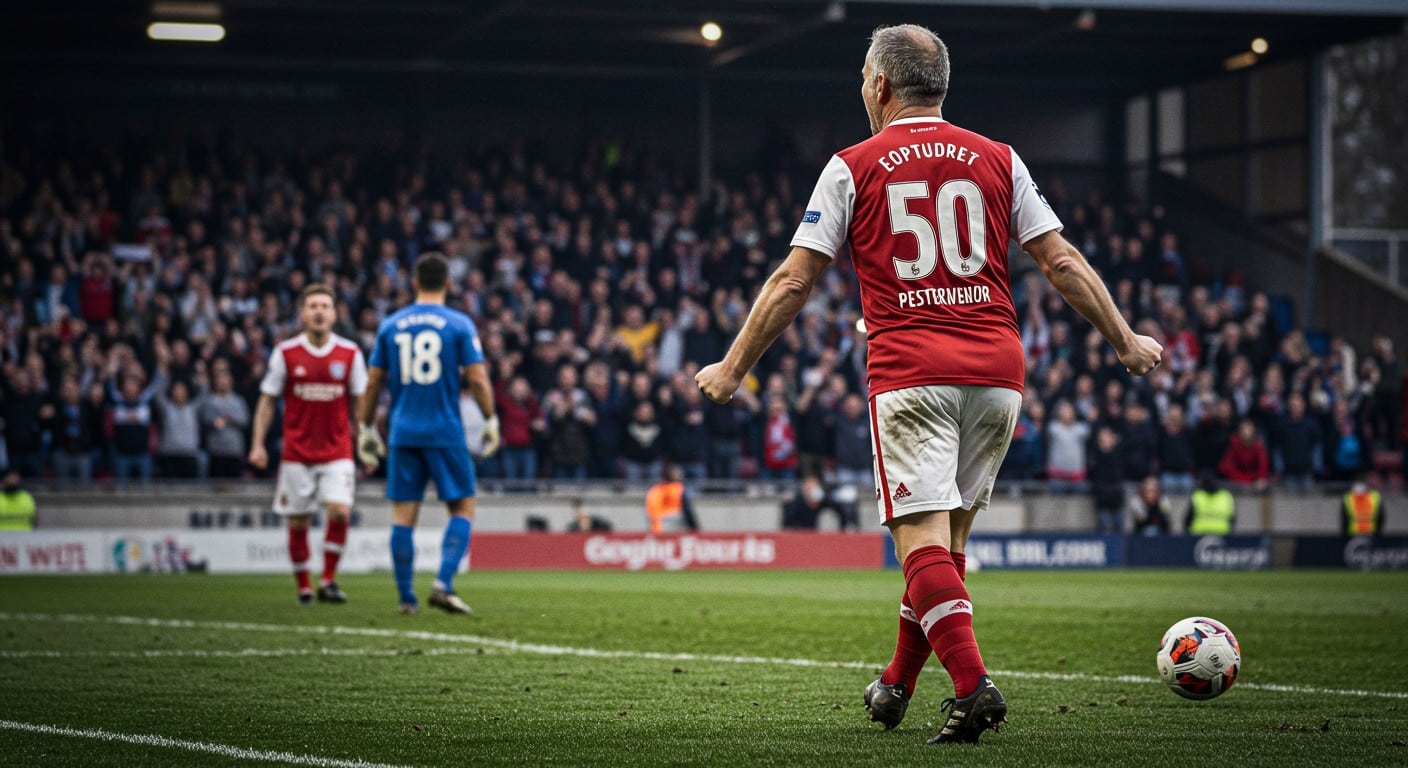 À 50 ans, un footballeur devient le premier à marquer dans les 10 divisions anglaises. Découvrez son incroyable parcours et son exploit historique !
