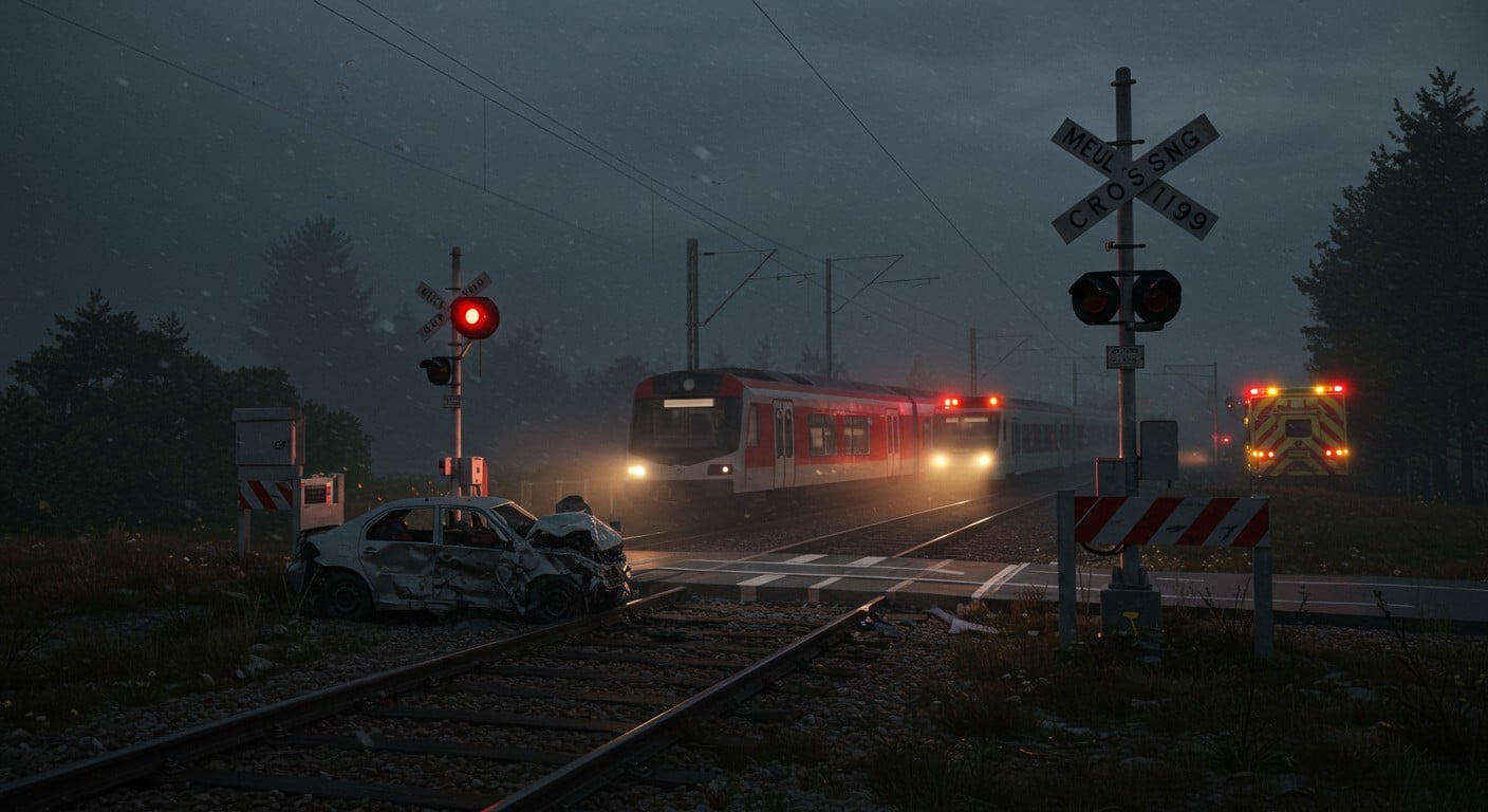Collision dramatique à Nangis : une voiture percutée par un train sur la RN19. Détails sur l’accident, les secours et l’impact sur le trafic.