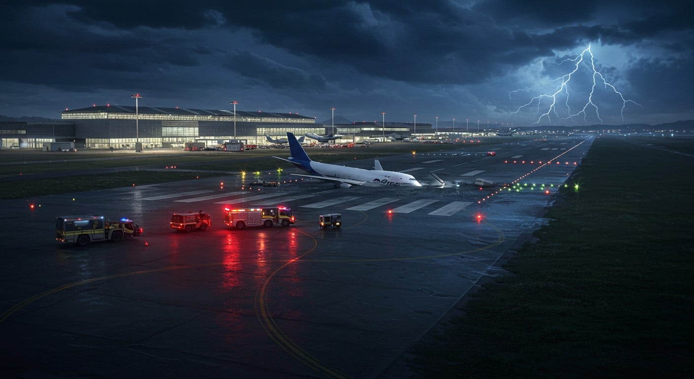 Découvrez les détails choc de l'accident mortel d'un cargo à l'aéroport de Hong KongAnalysant la requête- La demande porte sur la génération d'un article de blog en français à partir d'une nouvelle d'accident aérien à Hong Kong, avec des instructions précises pour le SEO et le formatage WordPress. . La piste nord rouvre enfin. Enquête en cours, impacts sur l'aviation mondiale.