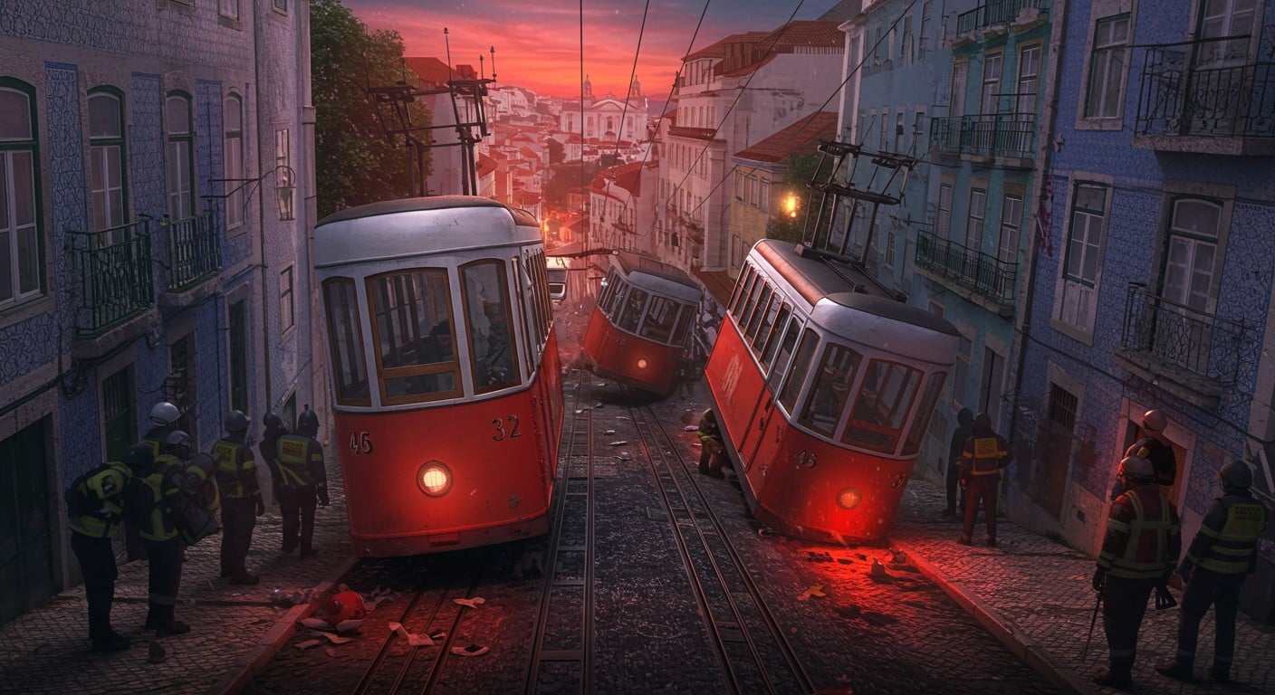 Découvrez les révélations choquantes sur l'accident de funiculaire à Lisbonne : un câble défectueux cause 16 morts. Analyse approfondie des causes et impactsAnalysant l'article- Le texte fourni décrit un accident tragique de funiculaire à Lisbonne, avec seize morts dont une Française, causé par un câble non conforme aux normes. . Lisez pour tout savoir !