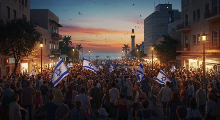 Accord Israël-Hamas : Joie à Tel-Aviv Après Paix à Gaza