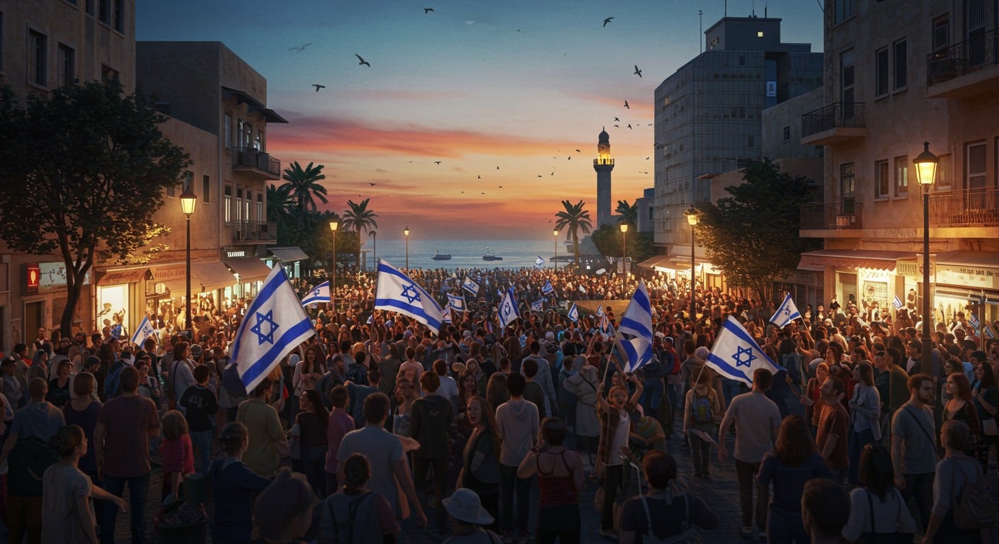 Découvrez les scènes d'euphorie à Tel-Aviv suite à l'accord Israël-Hamas sur la première phase du plan de paix à Gaza. Libérations d'otages, fin de guerre : analyse des enjeux etAnalysant la demande- L'article demandé porte sur un accord entre Israël et le Hamas concernant Gaza. perspectives.