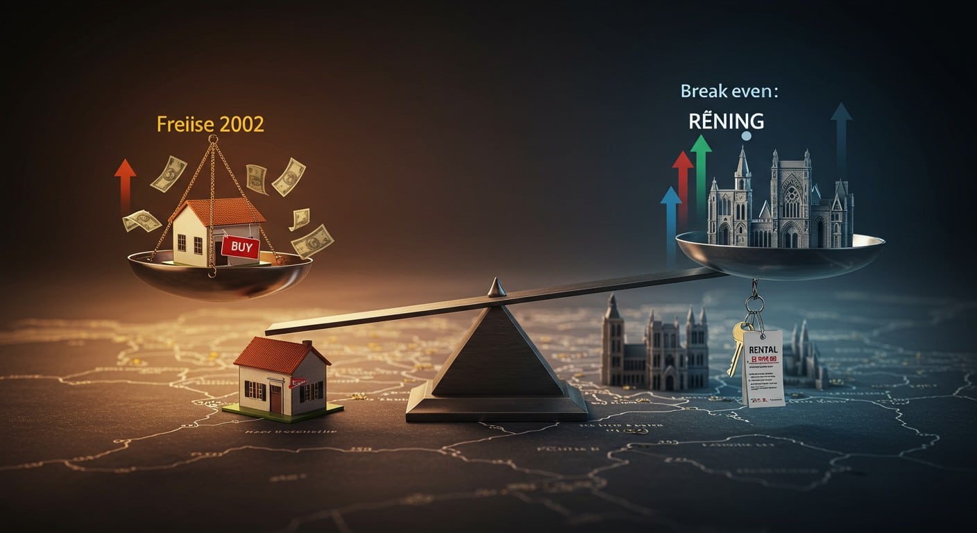 Calculez si acheter ou louer est plus rentable dans les 32 grandes villes françaises. Délais de 1 à 22 ans, moyenne 12 ans. Simulateur et analyses complètes pour investir malin.