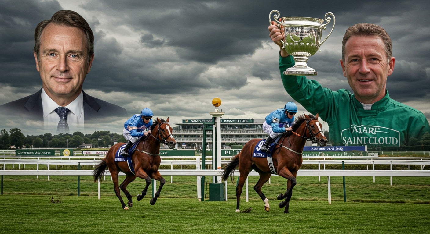 Aidan O’Brien domine à Saint-Cloud avec deux Groupes I. Découvrez comment l’entraîneur irlandais révolutionne les courses hippiques en 2025.