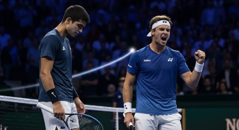 Alcaraz Éliminé au Rolex Paris Masters par Norrie
