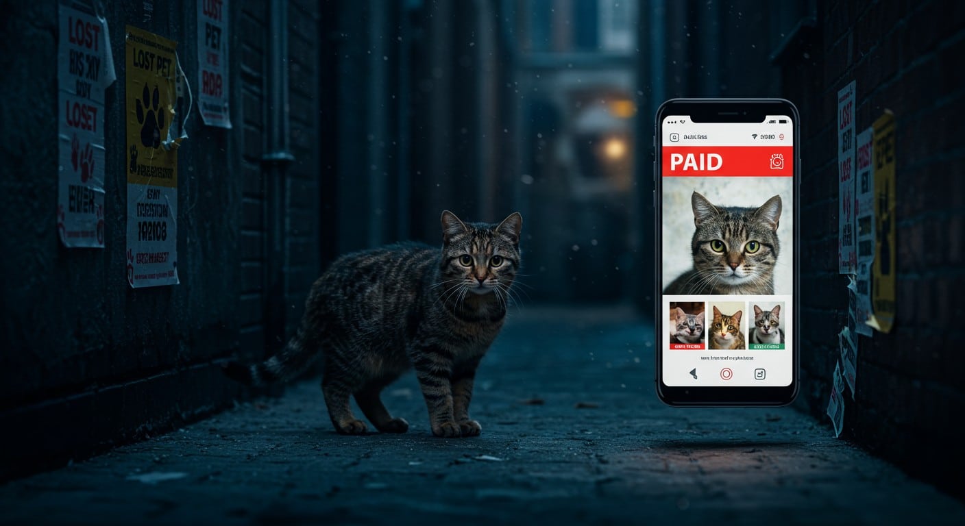 Découvrez comment la perte d’un animal devient un business lucratif avec des annonces payantes et des promesses douteuses. Un marché trouble à explorer !