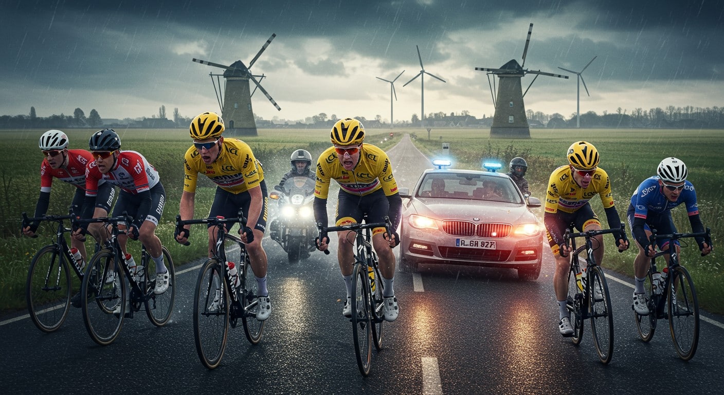 Découvrez comment une voiture à contresens a provoqué l'annulation d'une étape du Tour des Pays-Bas, soulignant les risques en cyclisme. Les coureurs priorisent leur sécurité – détails exclusifs.