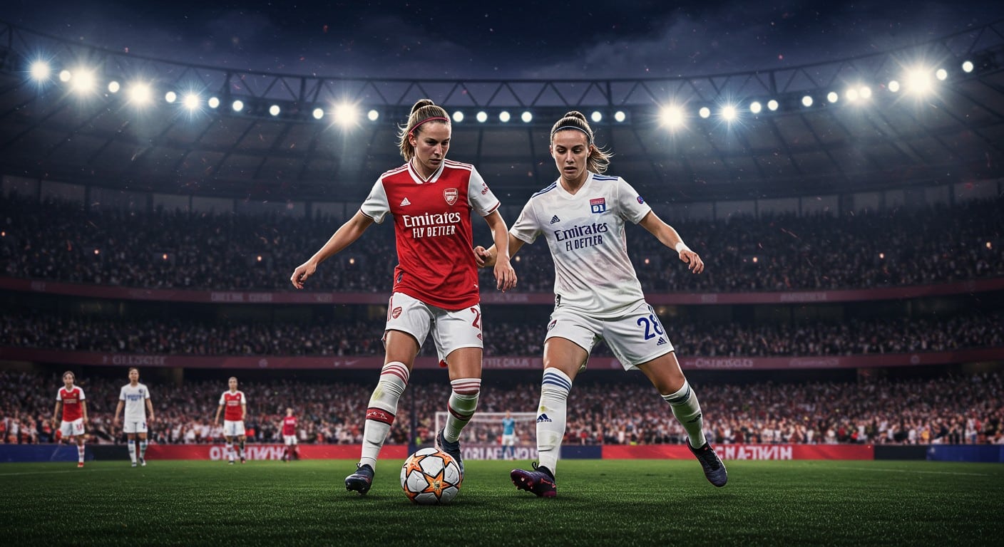 Arsenal affronte Lyon en Ligue des champions féminine. Découvrez l’heure, la chaîne TV et les enjeux de ce match explosif !
