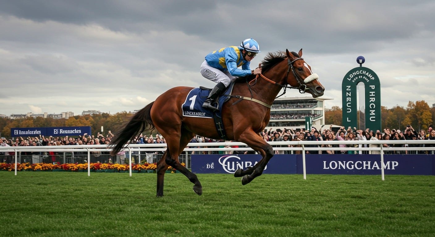 Asfoora, jument australienne, remporte le Prix de l’Abbaye 2025, une première pour l’Australie. Découvrez l’exploit et l’ambiance de Longchamp !