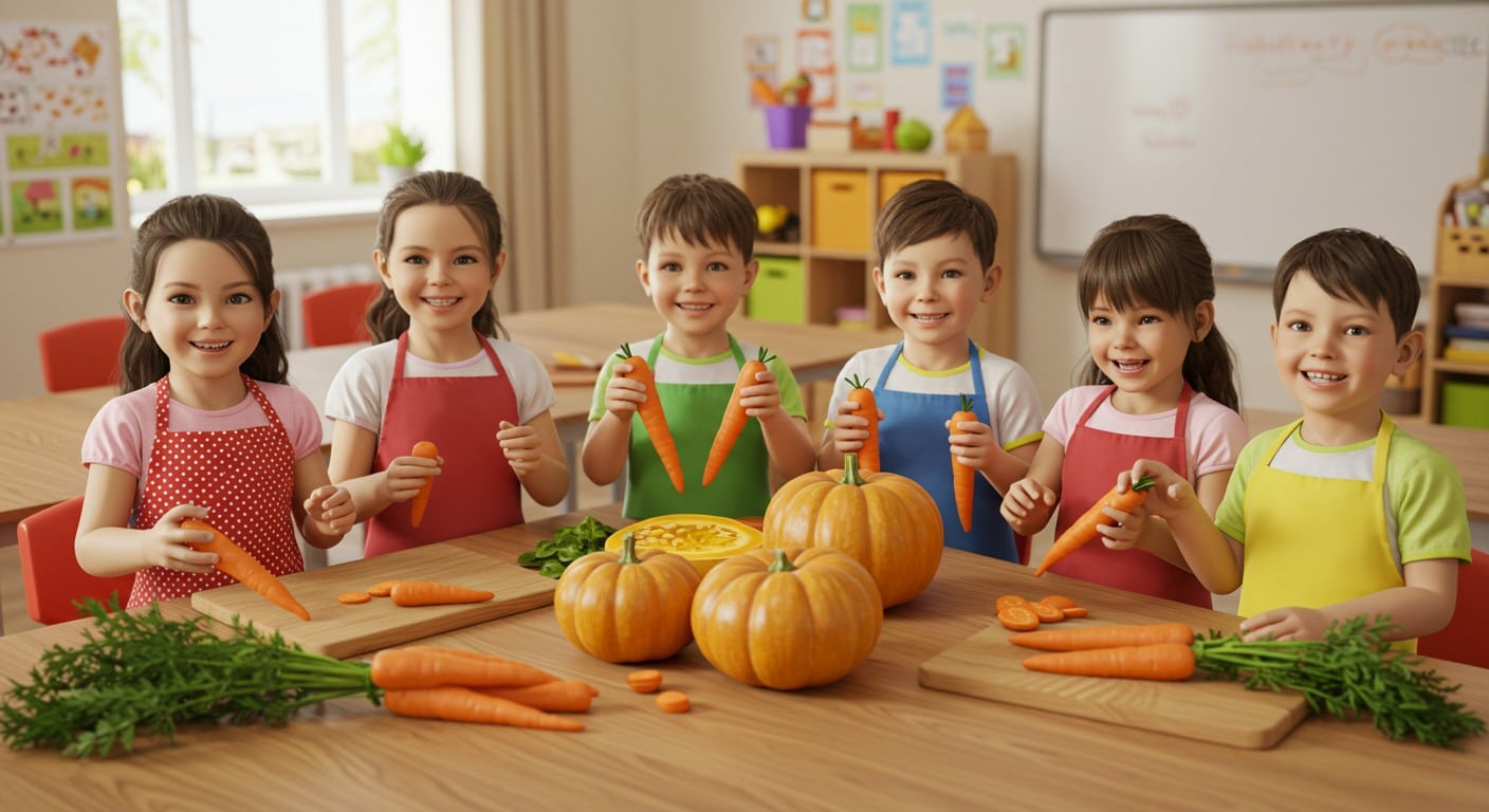 Découvrez comment des ateliers cuisine éduquent les enfants à manger sainement, avec des activités ludiques sur les légumes de saison.
