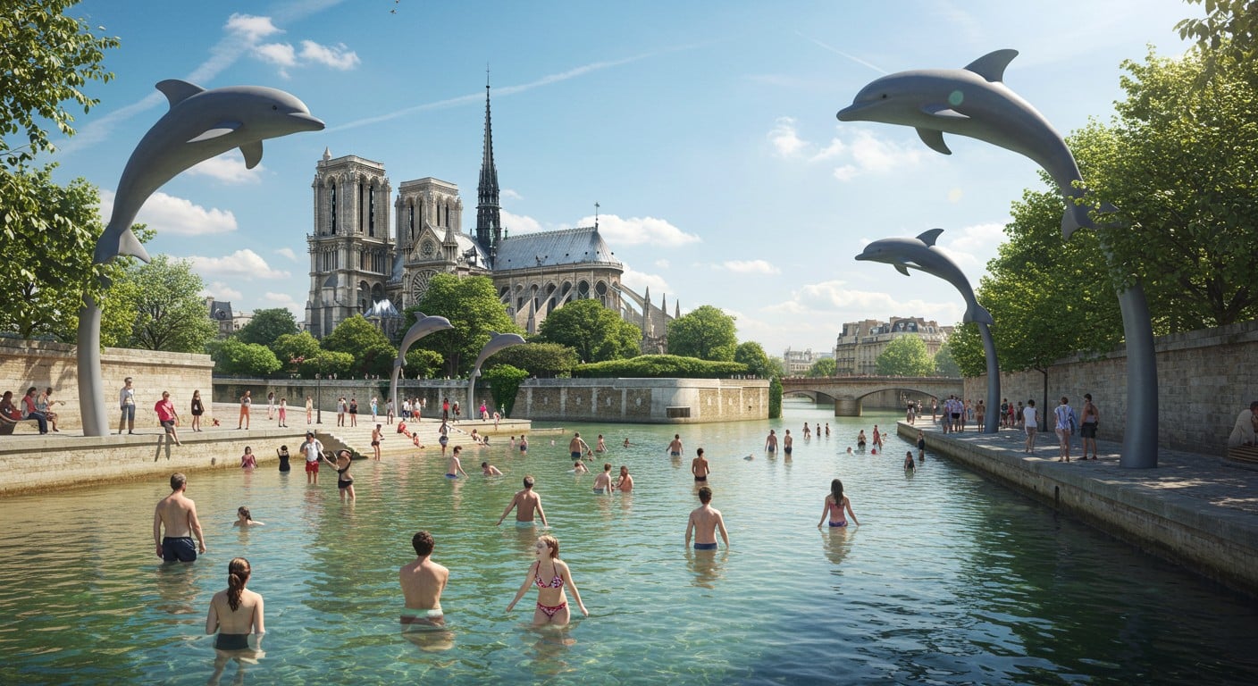 Paris investit 4,5M€ pour déplacer son site de baignade dans la Seine vers le pont Louis-Philippe, près de Notre-Dame, dès 2026. Découvrez pourquoi !