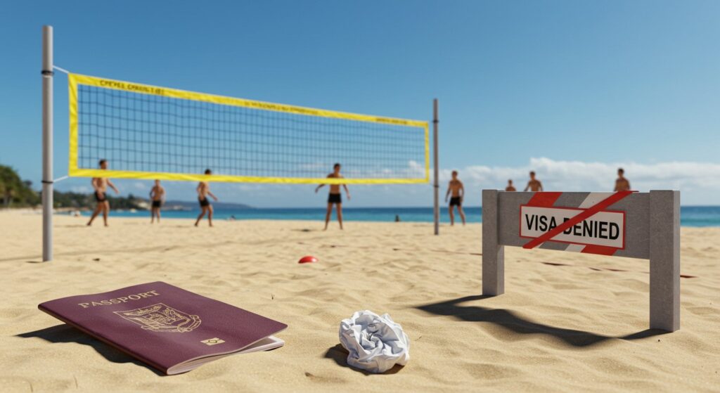 Beach-Volley : Joueur Condamné Refusé en Australie