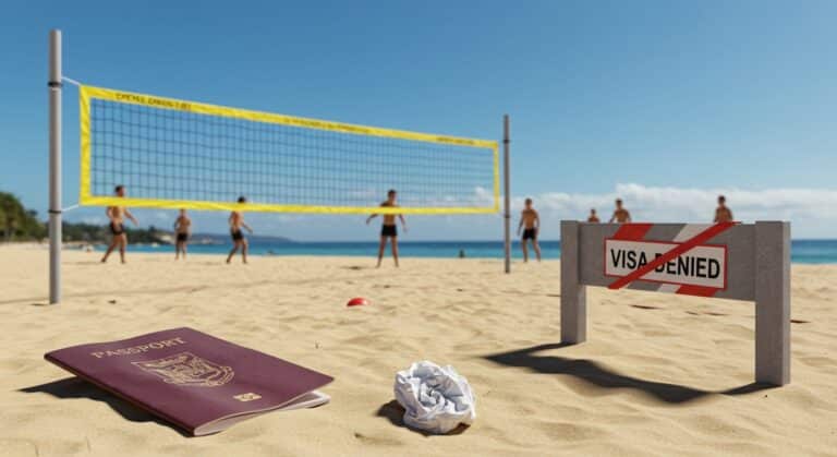 Beach-Volley : Joueur Condamné Refusé en Australie