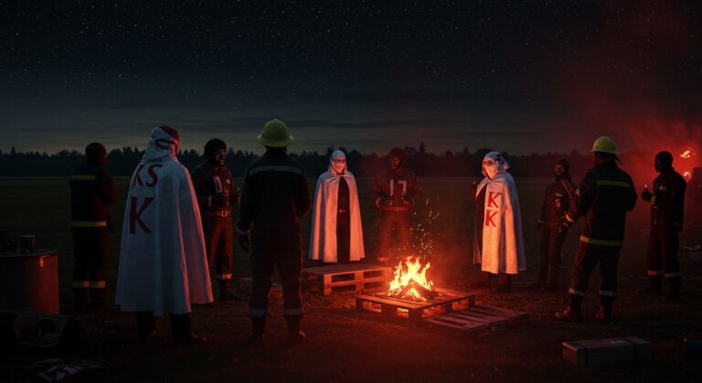 Blackface et Ku Klux Klan : Pompiers Indignés