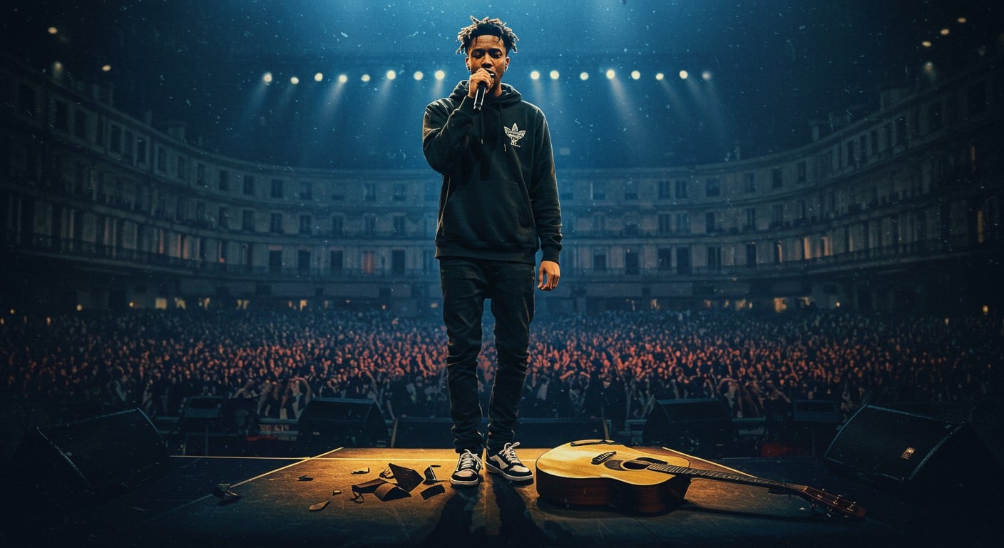 Découvrez l'histoire fulgurante de Bouss, rappeur discret qui saute directement à l'Accor Arena pour ses premiers shows. Succès record, mystères et vibes mélancoliques : plongez dans son univers unique.