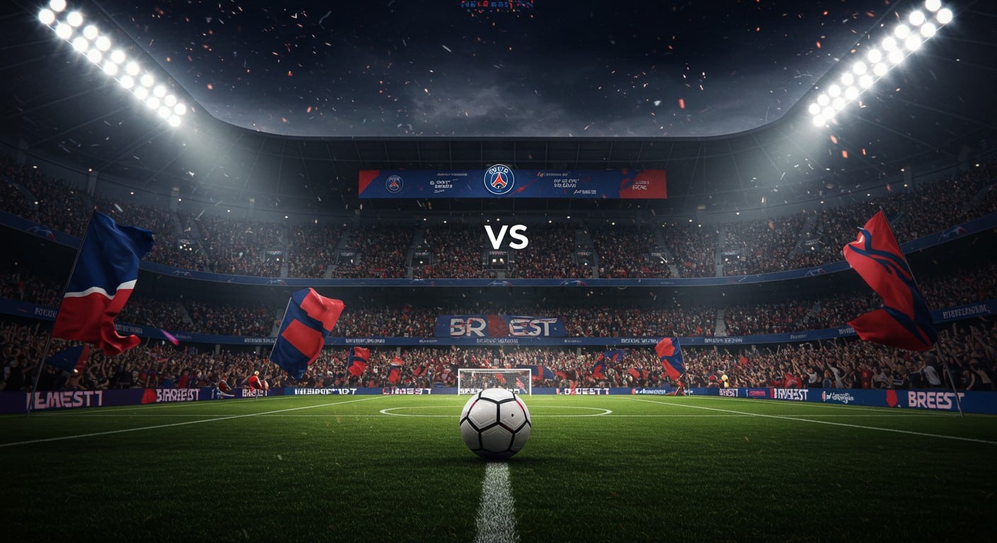 PSG affronte Brest pour reprendre la tête de la Ligue 1. Suivez ce choc décisif de la 9e journée, avec Hernandez et Lee titulaires. Qui l’emportera ?