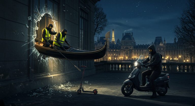 Cambriolage au Louvre : Les Braqueurs Filmés en Fuite