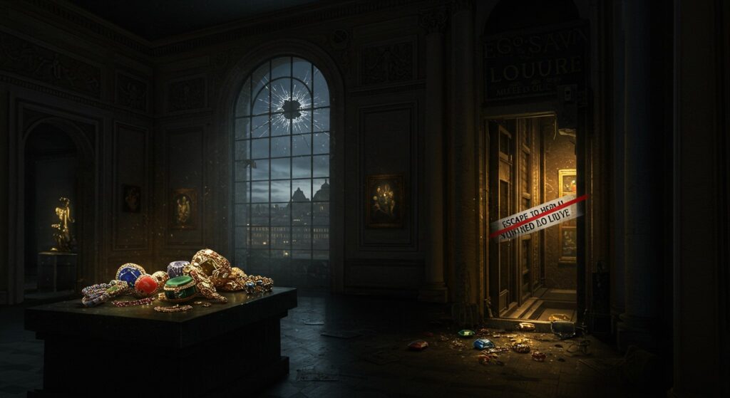 Cambriolage Louvre : Slogan Évadez-vous Changé