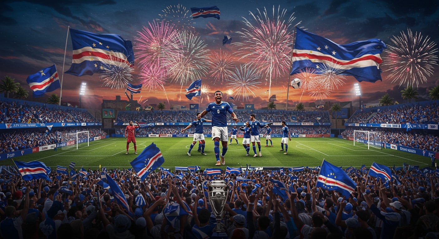 Le Cap-Vert célèbre sa première qualification pour le Mondial 2026. Découvrez l'exploit d'un petit archipel qui défie les géants du football !