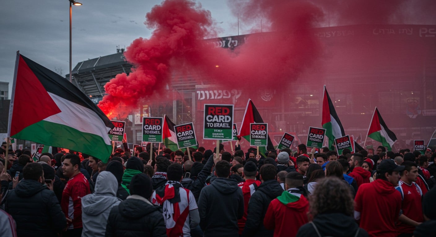 Manifestations à Oslo contre la participation d’Israël au Mondial 2026. Pourquoi ce boycott ? Découvrez les enjeux politiques et sportifs.