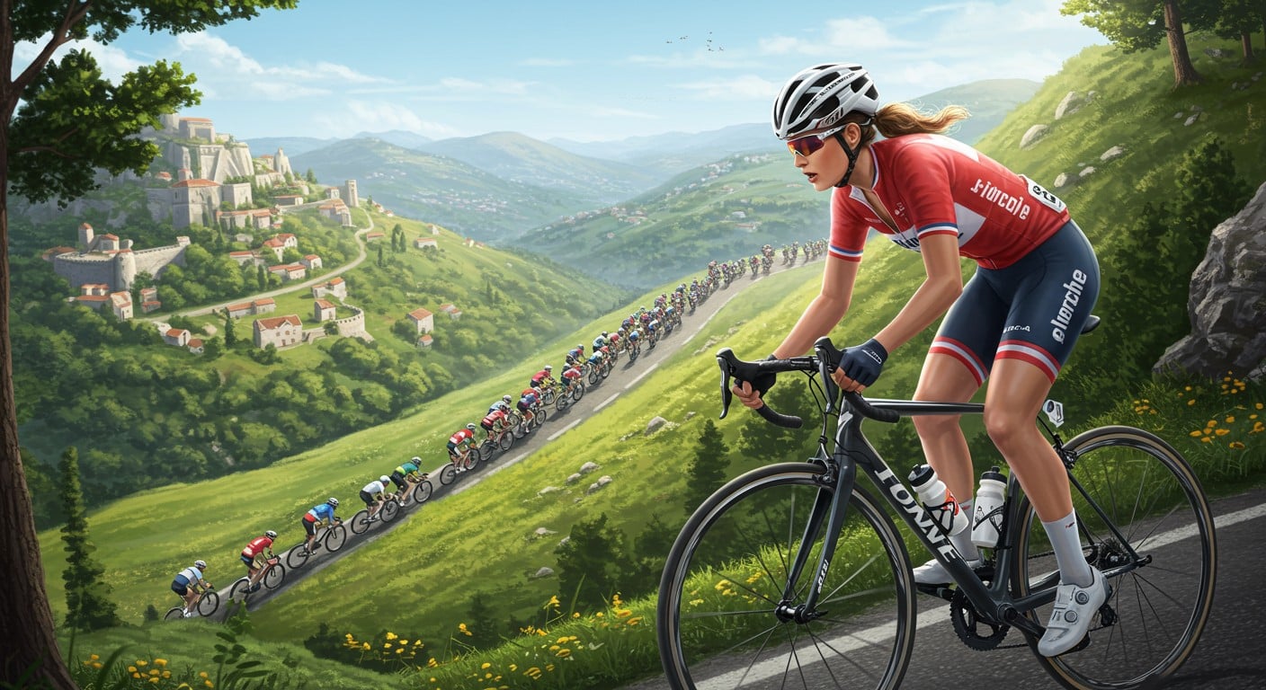 Ne manquez pas la course féminine des Championnats d’Europe de cyclisme 2025 dans la Drôme et Ardèche ! Horaires, chaîne TV et favoris à découvrir.