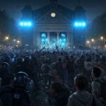 Chaos Concert L2B Halles: Affrontements Polis