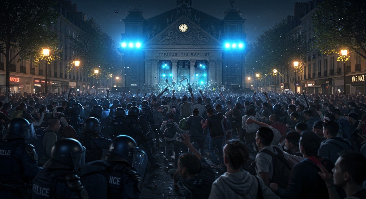 Découvrez le chaos au concert gratuit de L2B aux Halles : afflux massif, annulation, heurts violents avec police. 8 interpellés, 4 blessés. Analyse complète d'un événement qui a dégénéré.