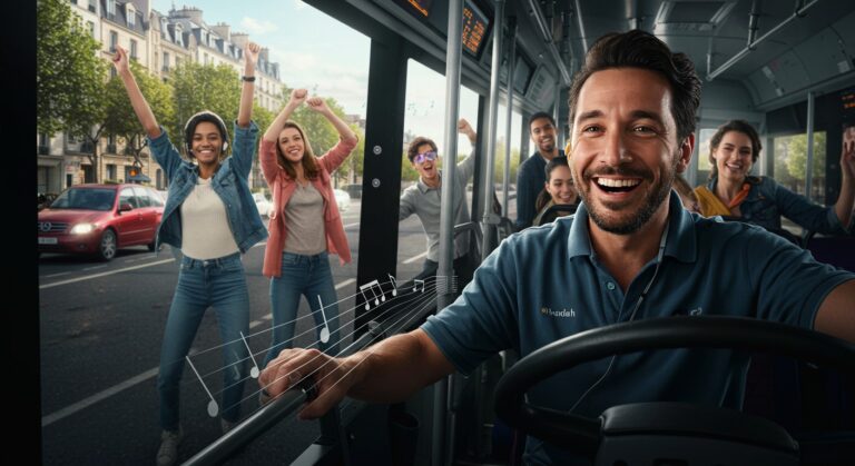 Chauffeur Bus Danse Passagers Seine-et-Marne