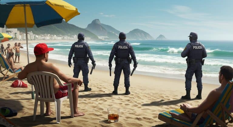 Chef de Gang Brésilien Arrêté sur une Plage de Rio