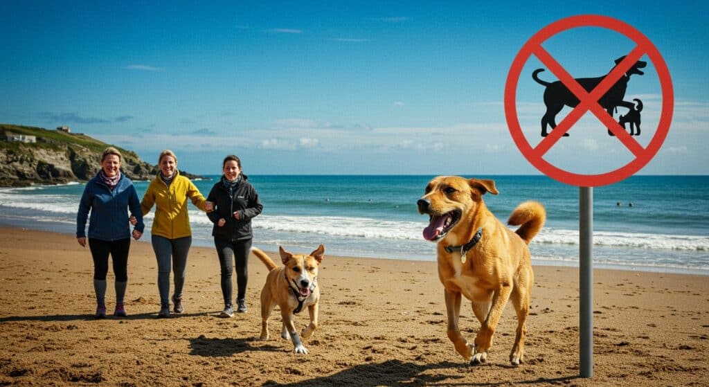 Chiens sur les Plages de Cornouaille : Un Combat pour l’Accès