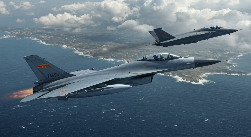 Chine : Interception de Chasseurs Furtifs Étrangers