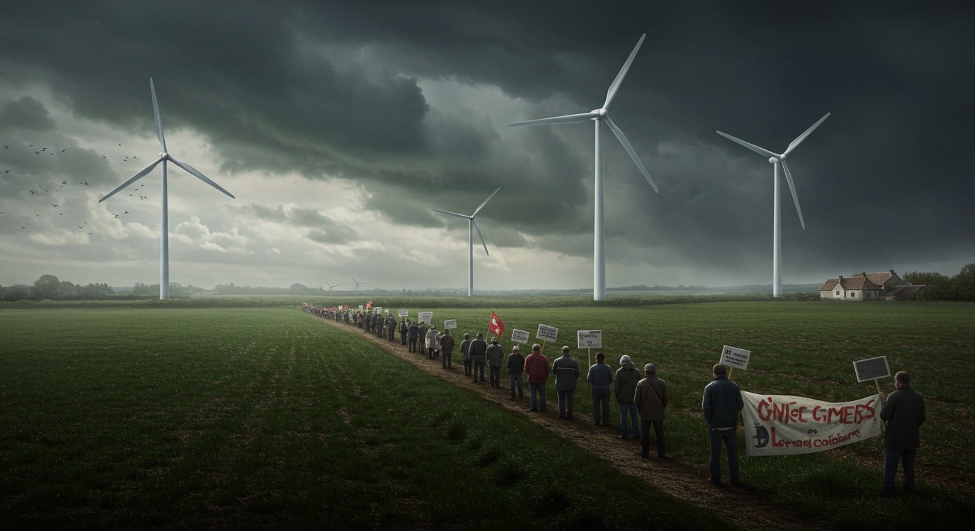 Griselles se mobilise contre un projet d’éoliennes XXL. Impacts paysagers, nuisances et biodiversité : pourquoi ce combat divise ? Découvrez les enjeux.
