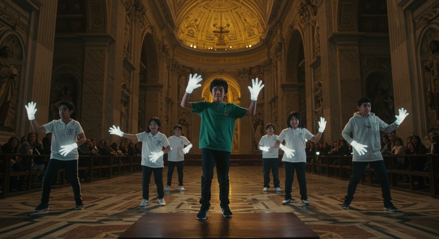 66 collégiens de Cambo-les-Bains se produisent devant le pape au Vatican avec un show de percussions corporelles. Découvrez leur incroyable aventure !