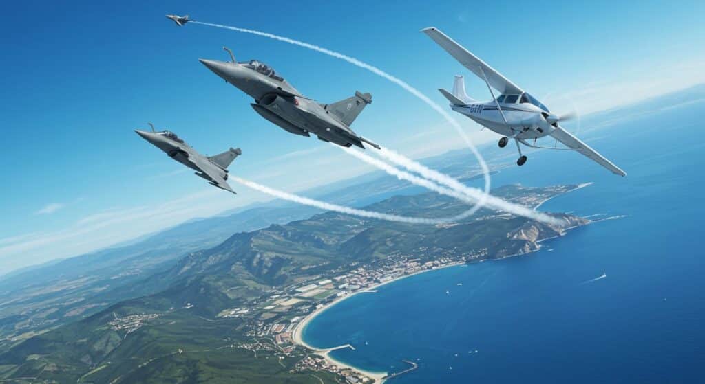 Collision Frôlée en Corse : Rafale et Cessna à Quelques Mètres