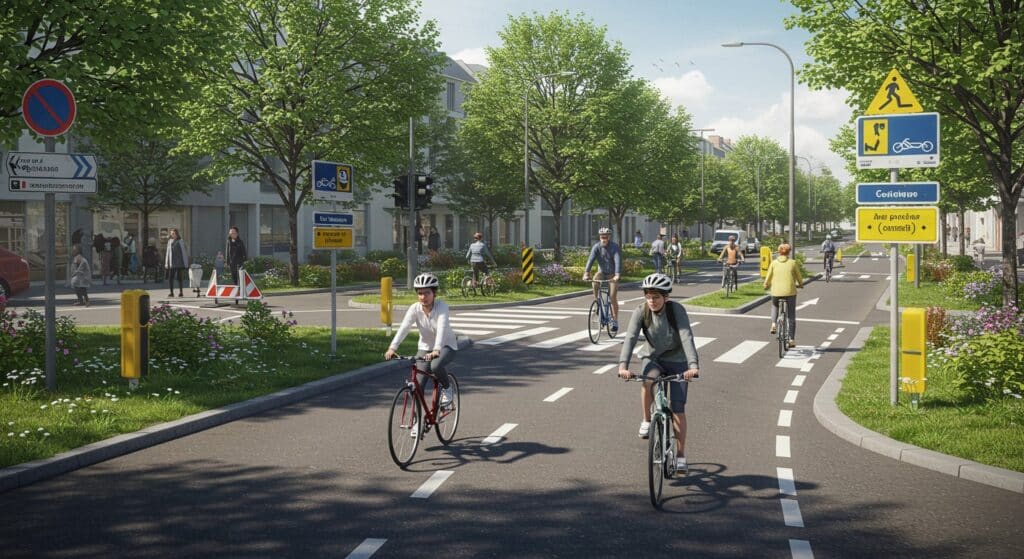 Compiègne : Les Cyclistes en Sécurité, mais Pas Assez